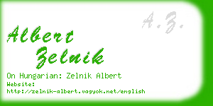 albert zelnik business card